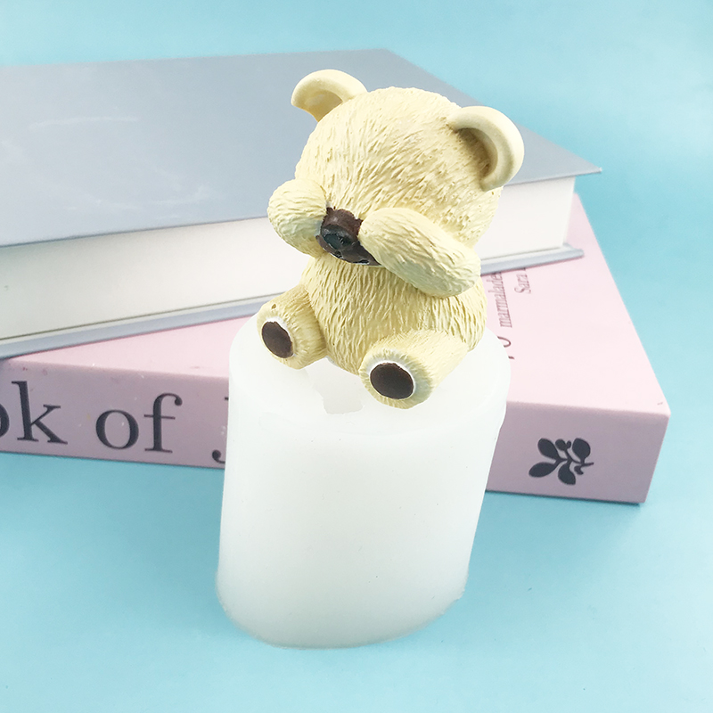 Candle Supplies Eu - Moule en Silicone petit ours borgne,