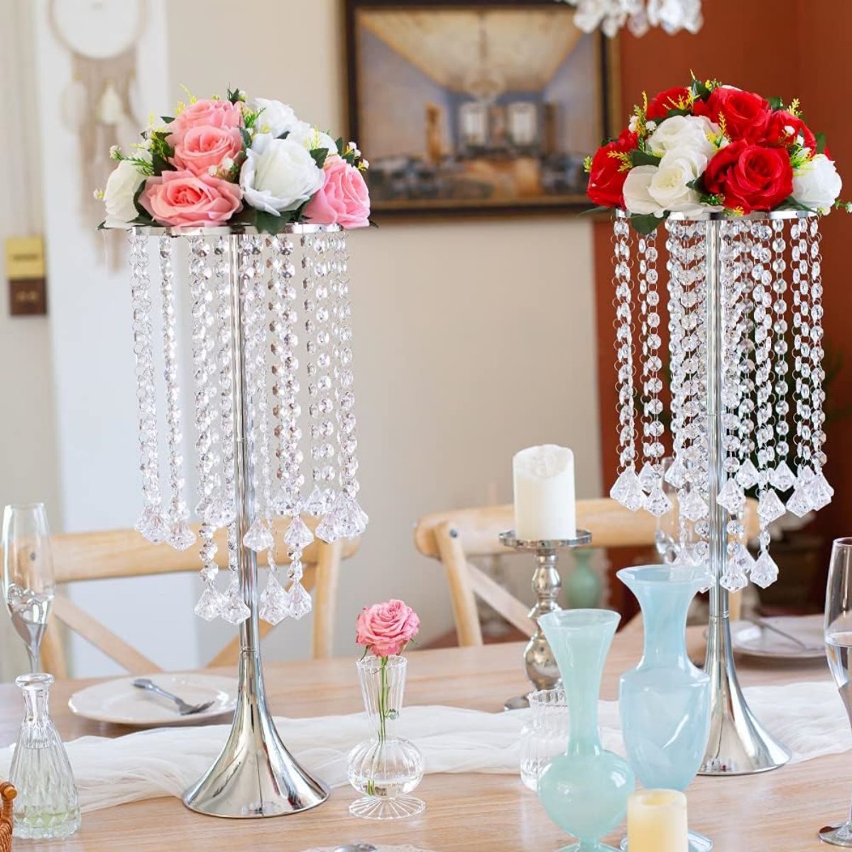 Luxury Candle Supplies Usa - Support à fleurs en cristal de