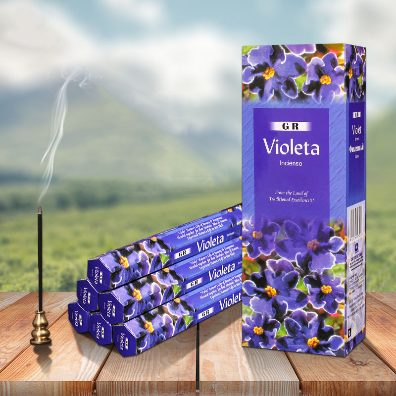 Candle Supplies India - Encens indien Violet parfum grande boîte