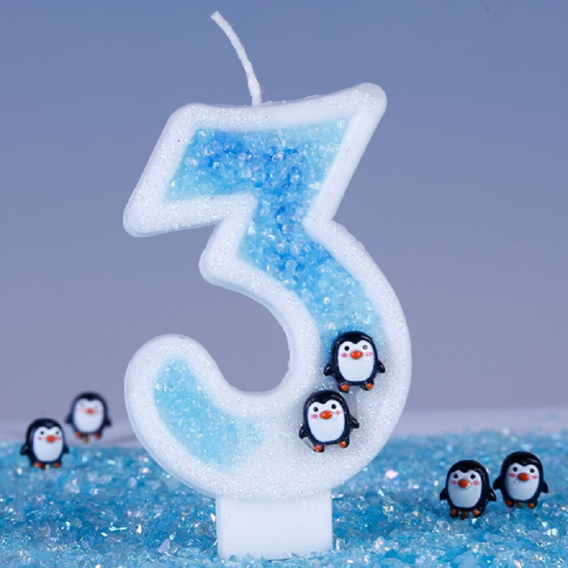 Bougie d'anniversaire bleue po - Luxury Candle Supplies Usa avis et prix