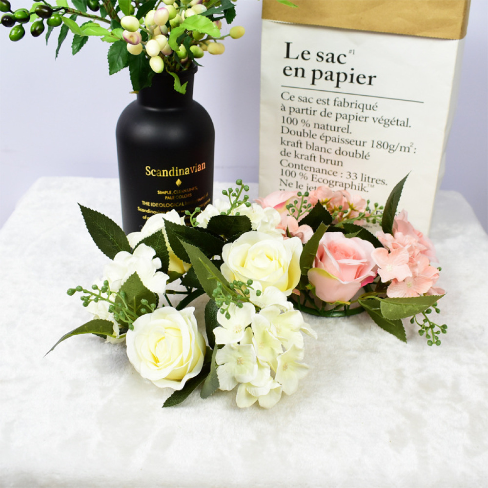 Guirlande de roses réalistes,  - Luxury Candle Supplies Usa avis et prix